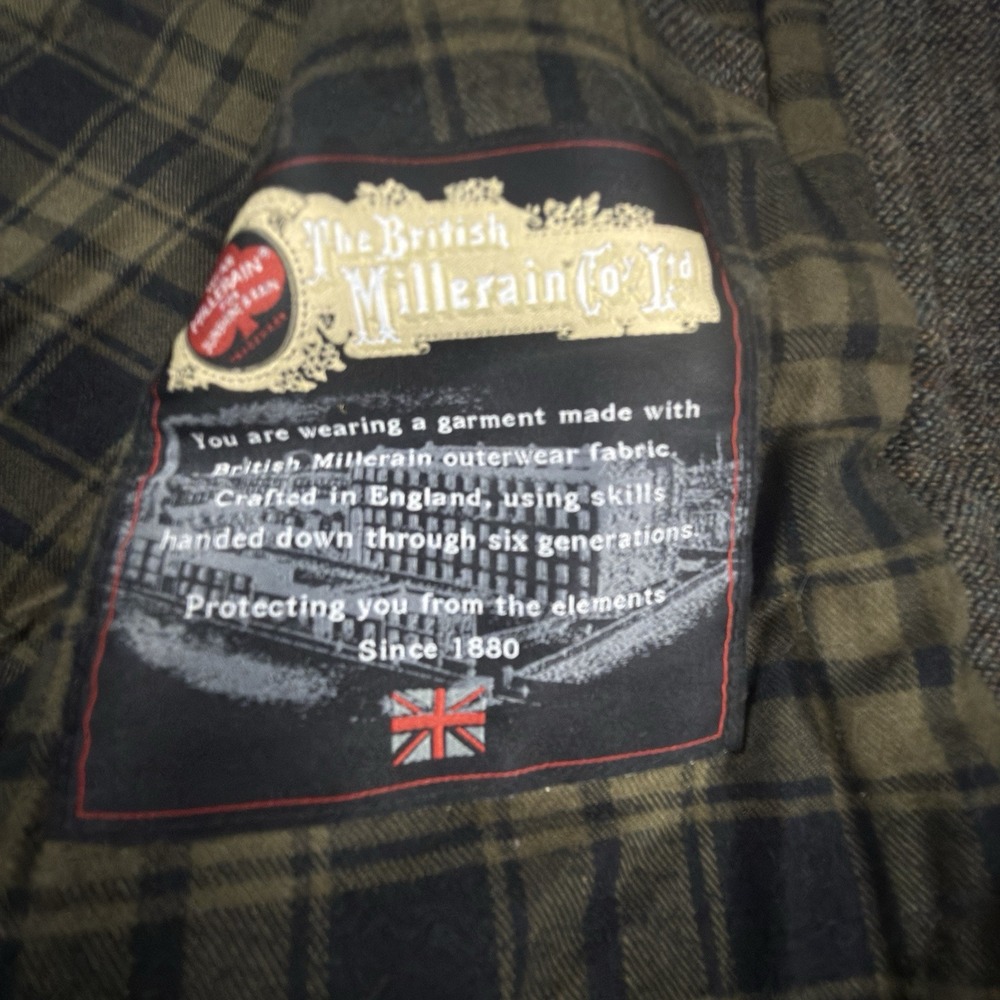 Flint and Tinder Waxed Field Jacket Mens XS NWT British Millerain Canvas Brown - Picture 9 of 15